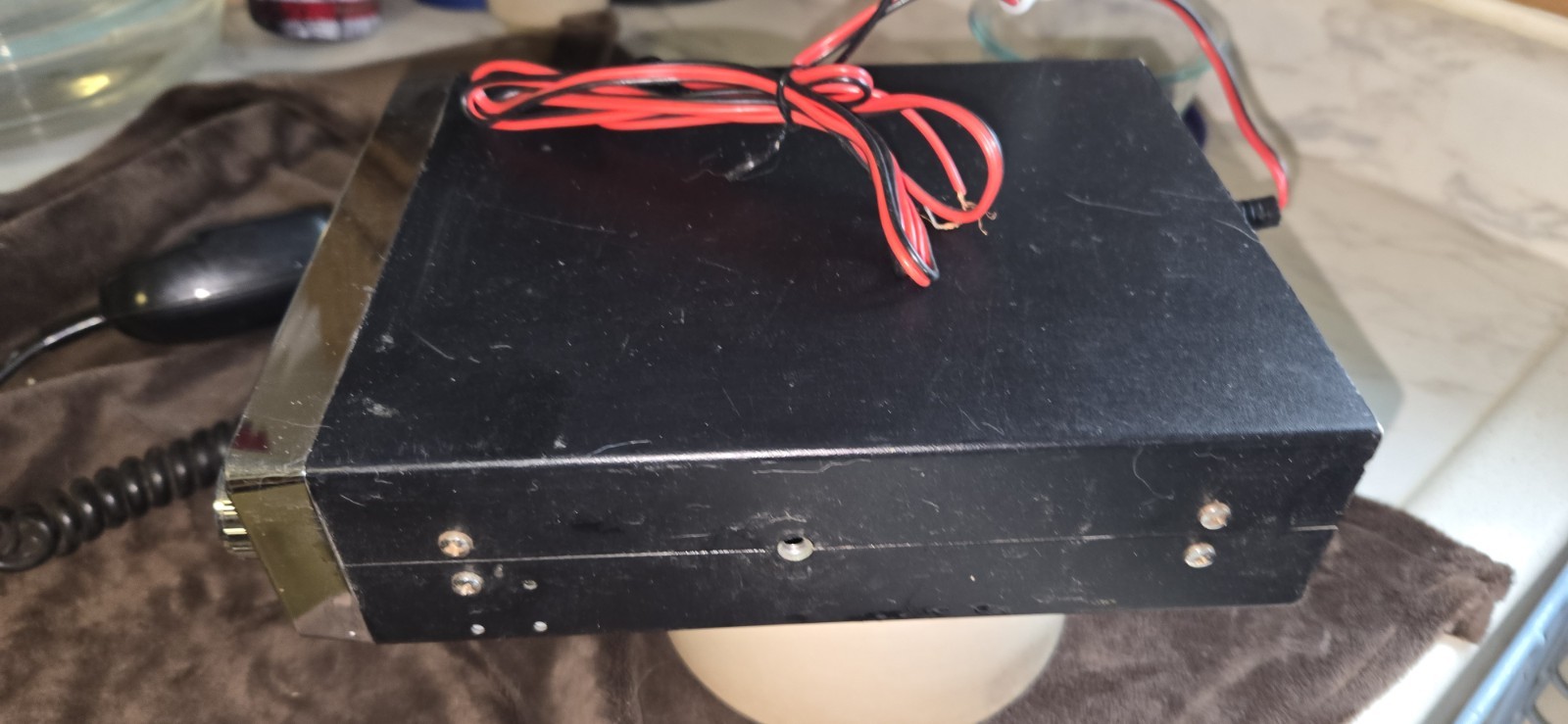 Uniden PC66XL 40-Channel CB Radio Mic and power cord