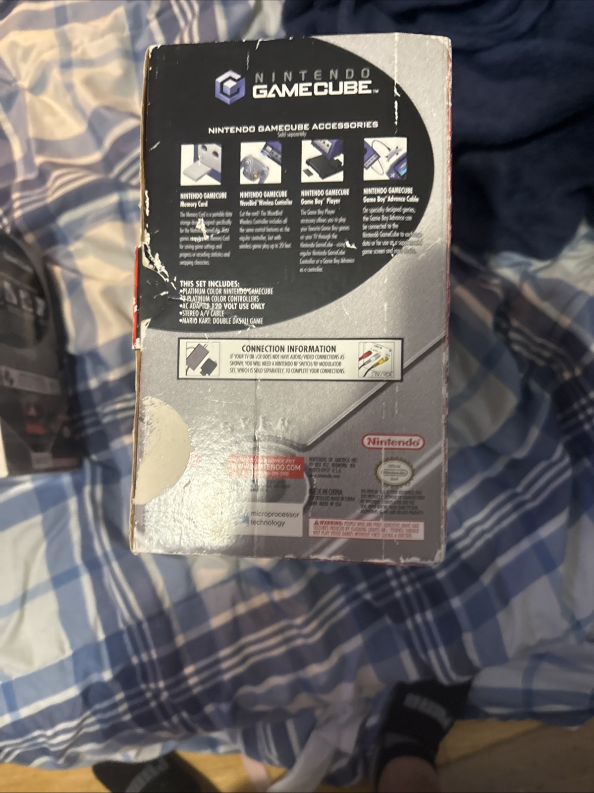 Mario Kart Double Dash And Nintendo GameCube Silver Boxes Only (good Condition)