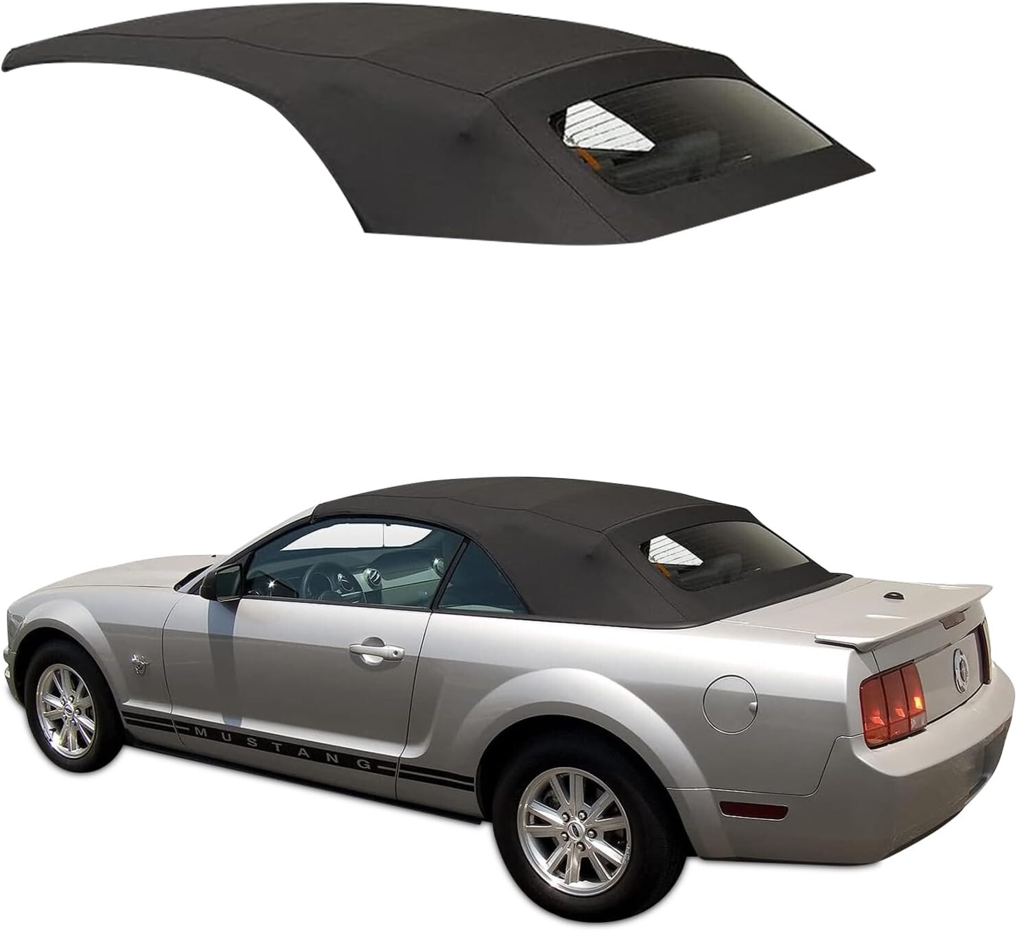 Ford Mustang 2005-2014 Convertible Top DOT & Heated Glass Window Sailcloth