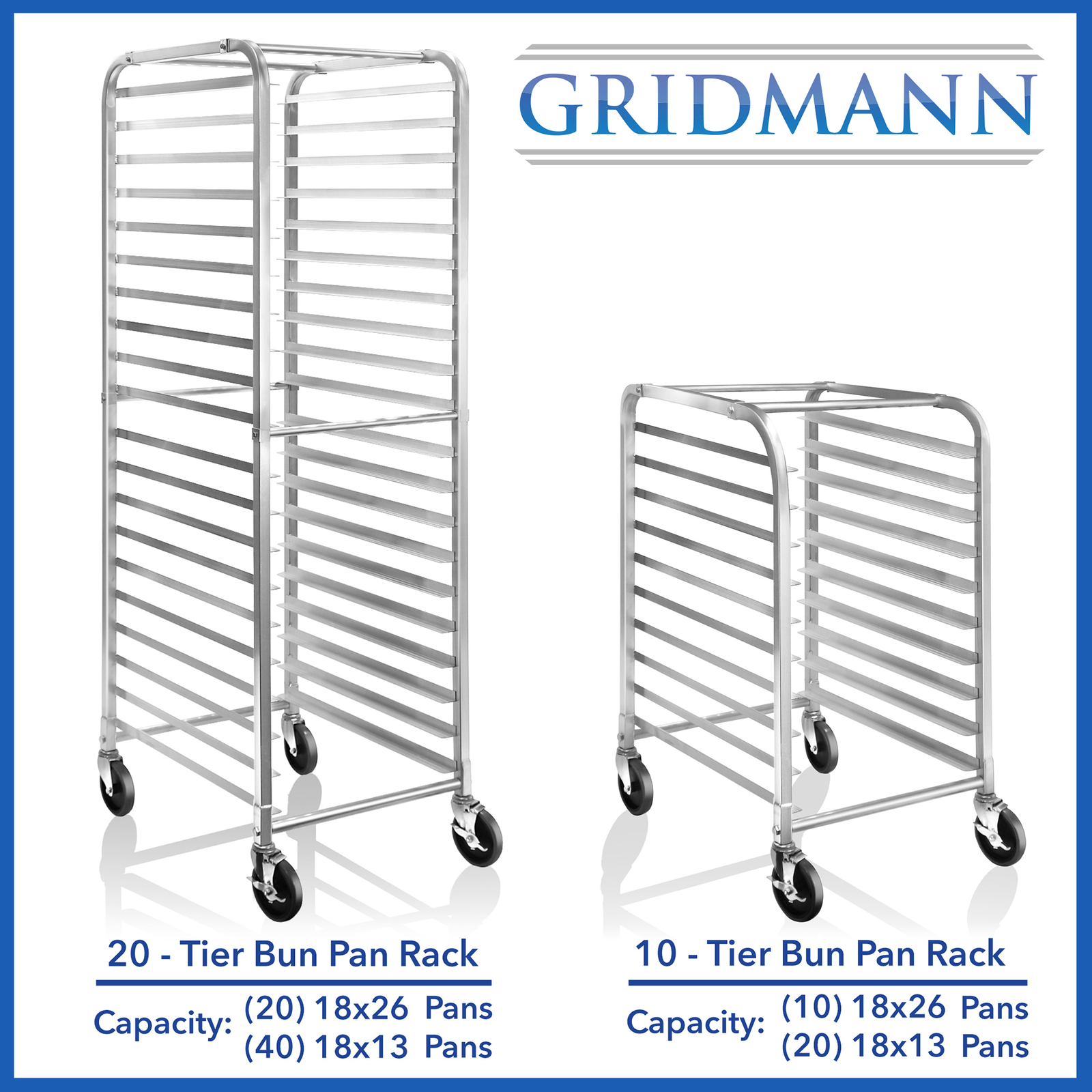 Commercial Kitchen 10 Sheet Bun Pan Bakery Rack