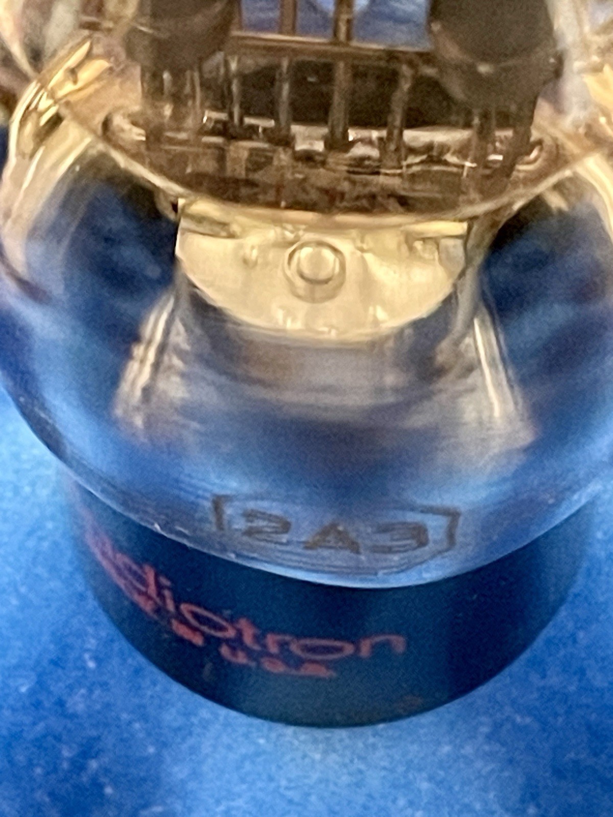 ONE NOS RCA 2A3 Vacuum Tube/ U3 =1937/ Spring Top /Foil Getter/ Amplitrex TESTED