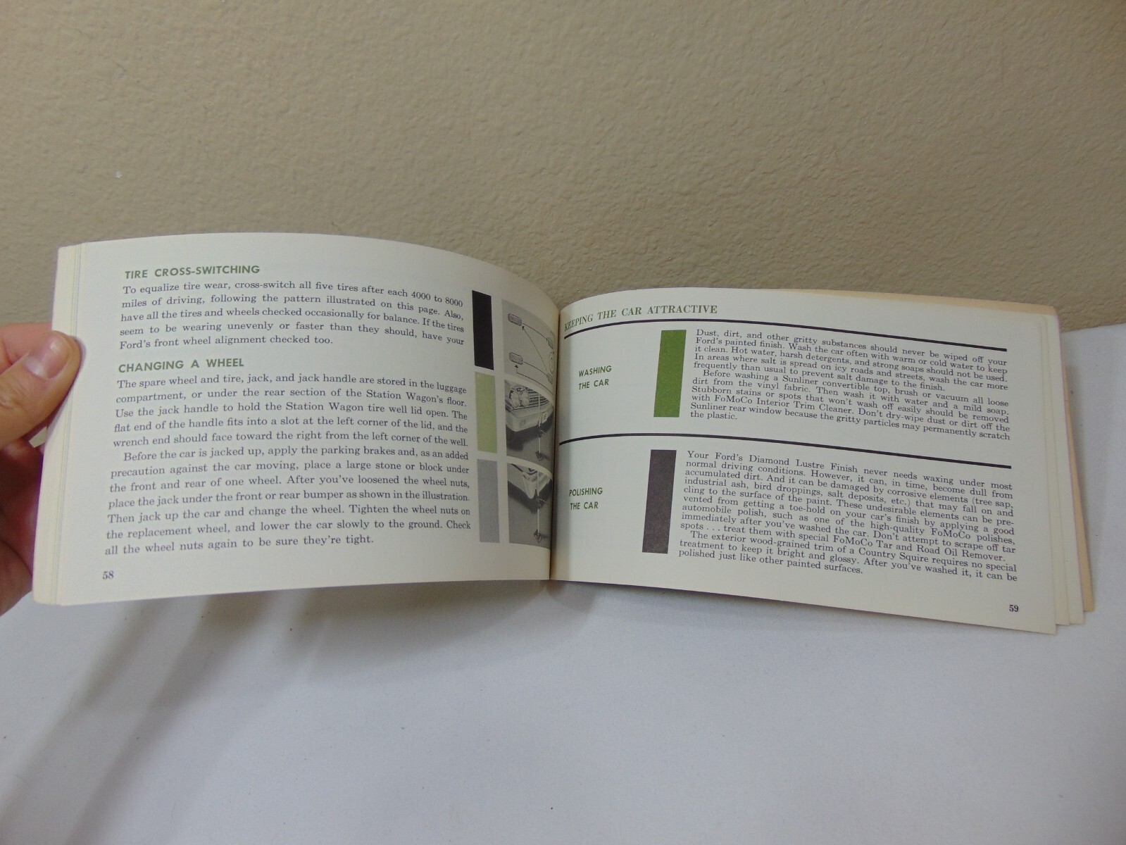 VINTAGE 1961 FORD CAR OWNER'S MANUAL FAIRLANE 500 TOWN RARE