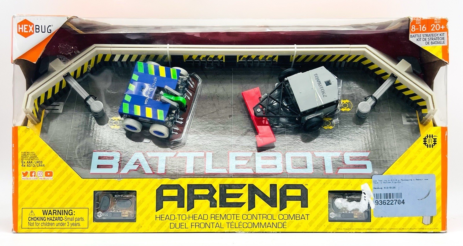 Hexbug Battlebots: Witch Doctor & Tombstone Remote Combat-NEW in Damaged Box