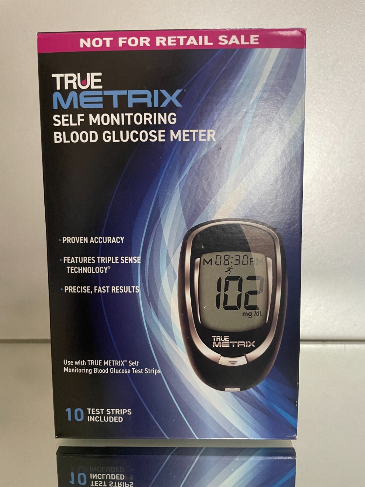 True Metrix Blood Glucose METER KIT, including 10 strips EXP 08/2025