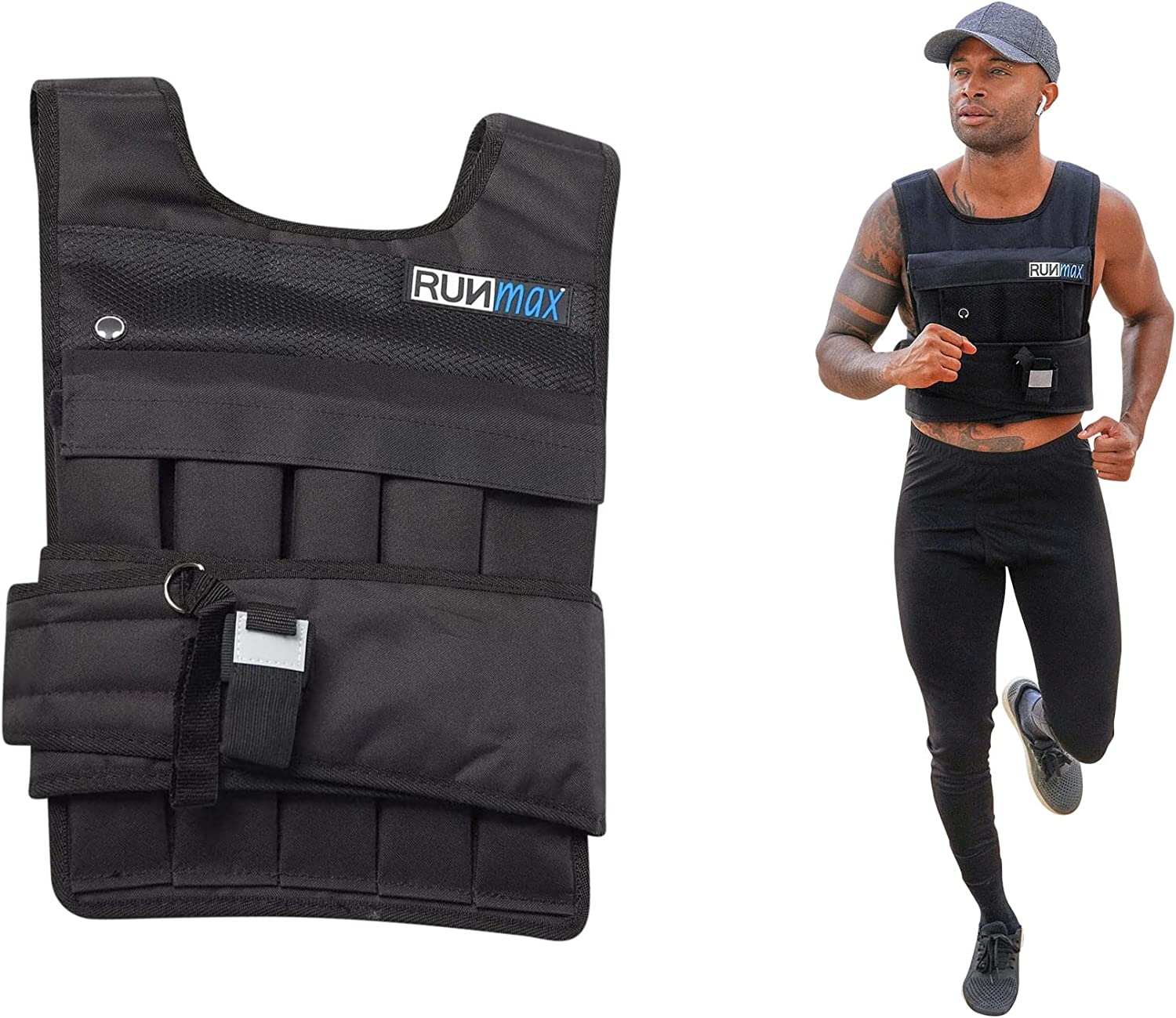 RUNmax Pro Weighted Vest, 40 lb