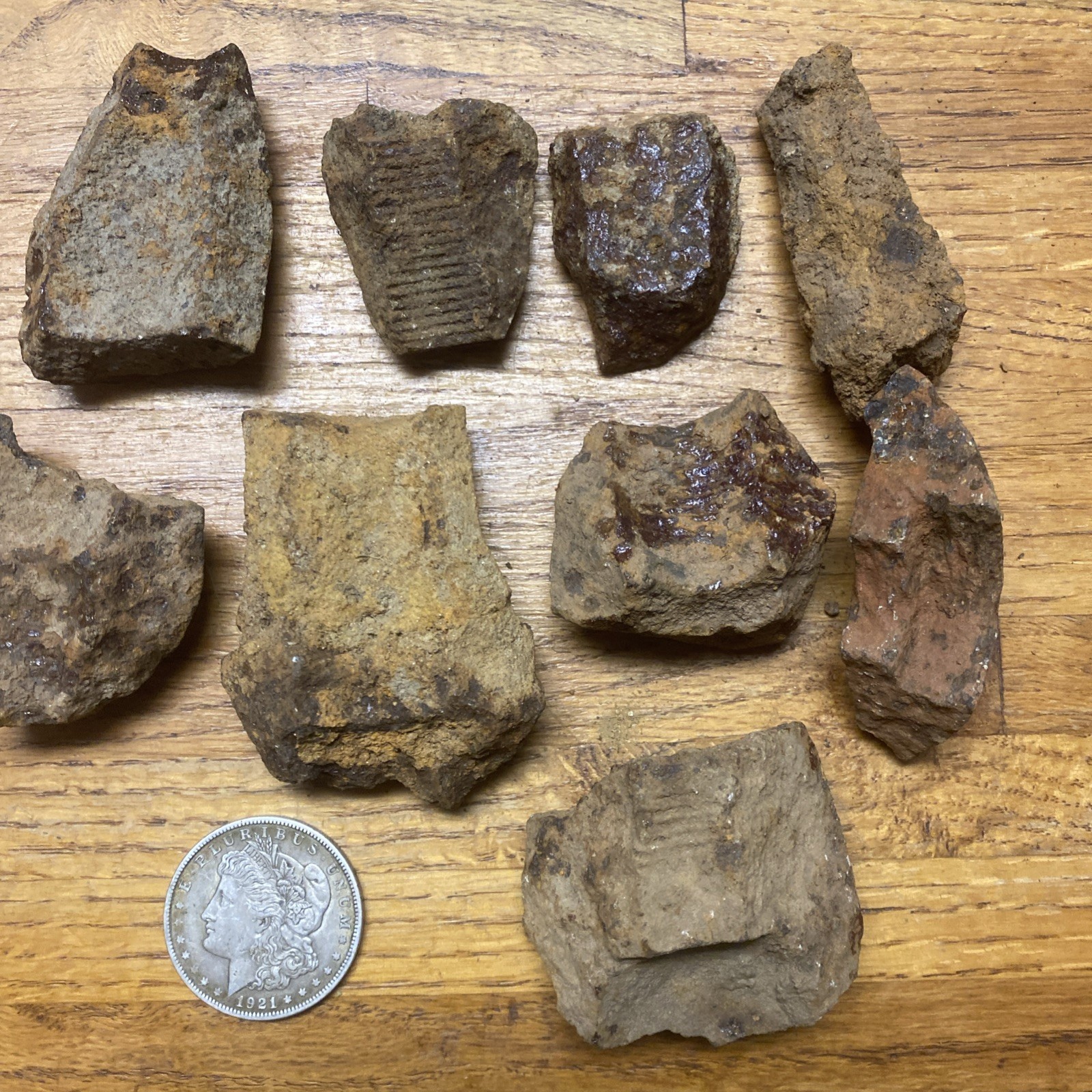 Civil War US Confederate Artillery Shell Shenkl Read Fuse Sections Cannonball 3”