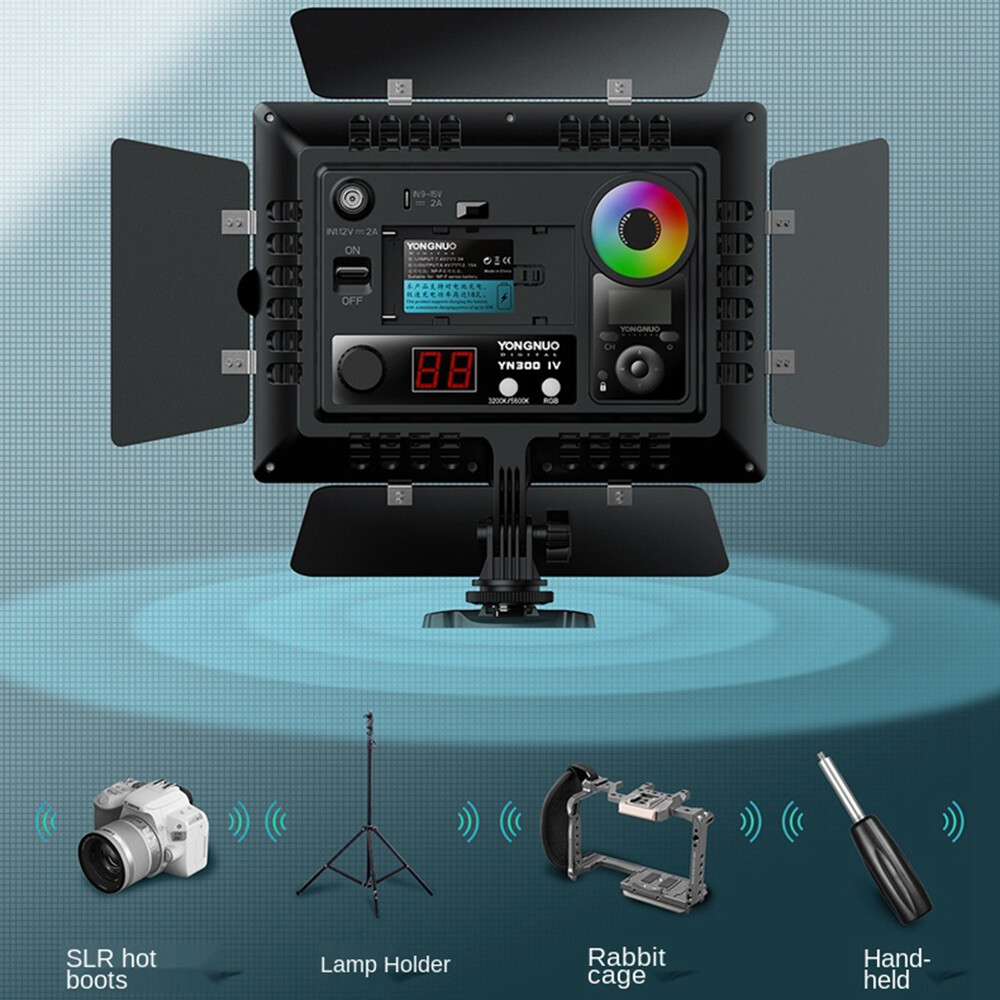 YONGNUO YN300IV Full-Color RGB LED Fill Light 3200K-5600K For Photography Studio