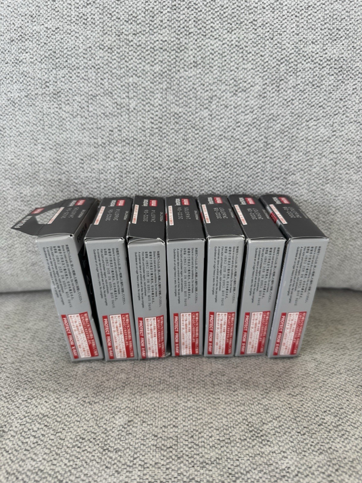 7x Fujifilm Instax Mini Monochrome Instant Film 10 Sheets Each – Expired 2022