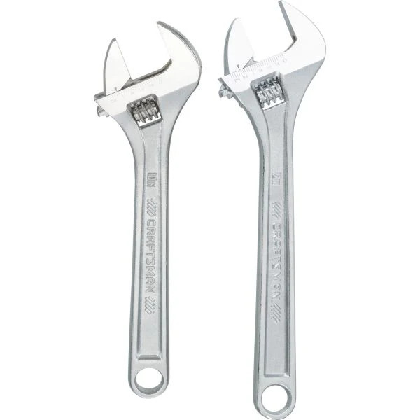 CRAFTSMAN Adjustable Wrench Set, 2-Piece - CMMT12002