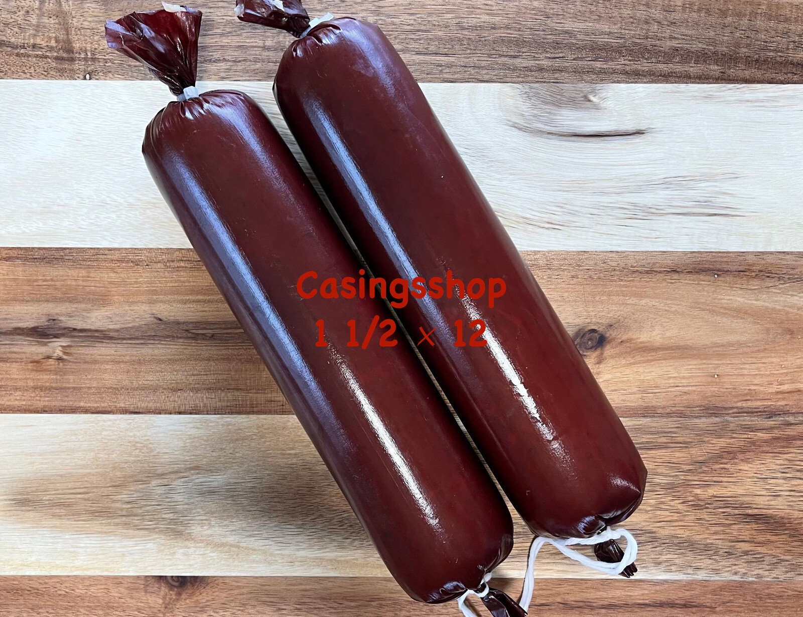 100 Summer Sausage Casing Sleeves for 100 lbs. Add Venison, Beef etc - 1 lb ea