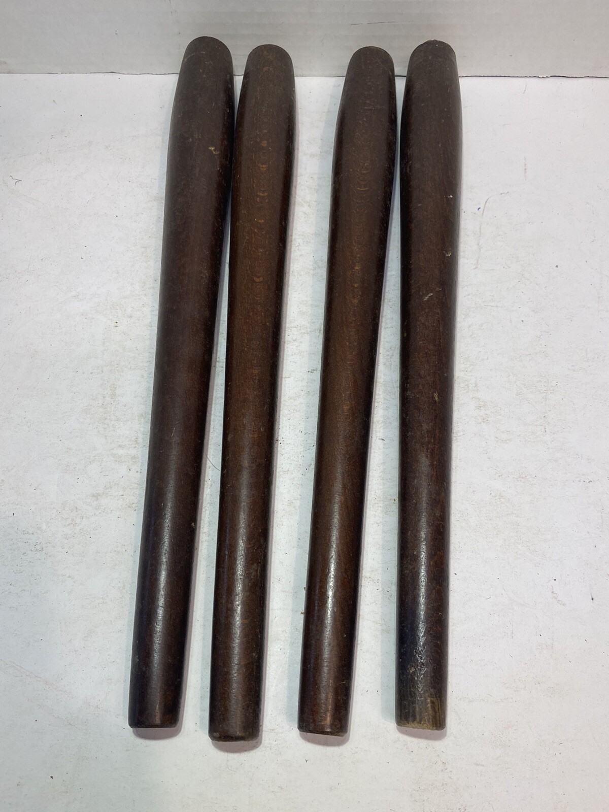 Vintage Set Of 4 Mid Century MCM 14” Wood Furniture Legs