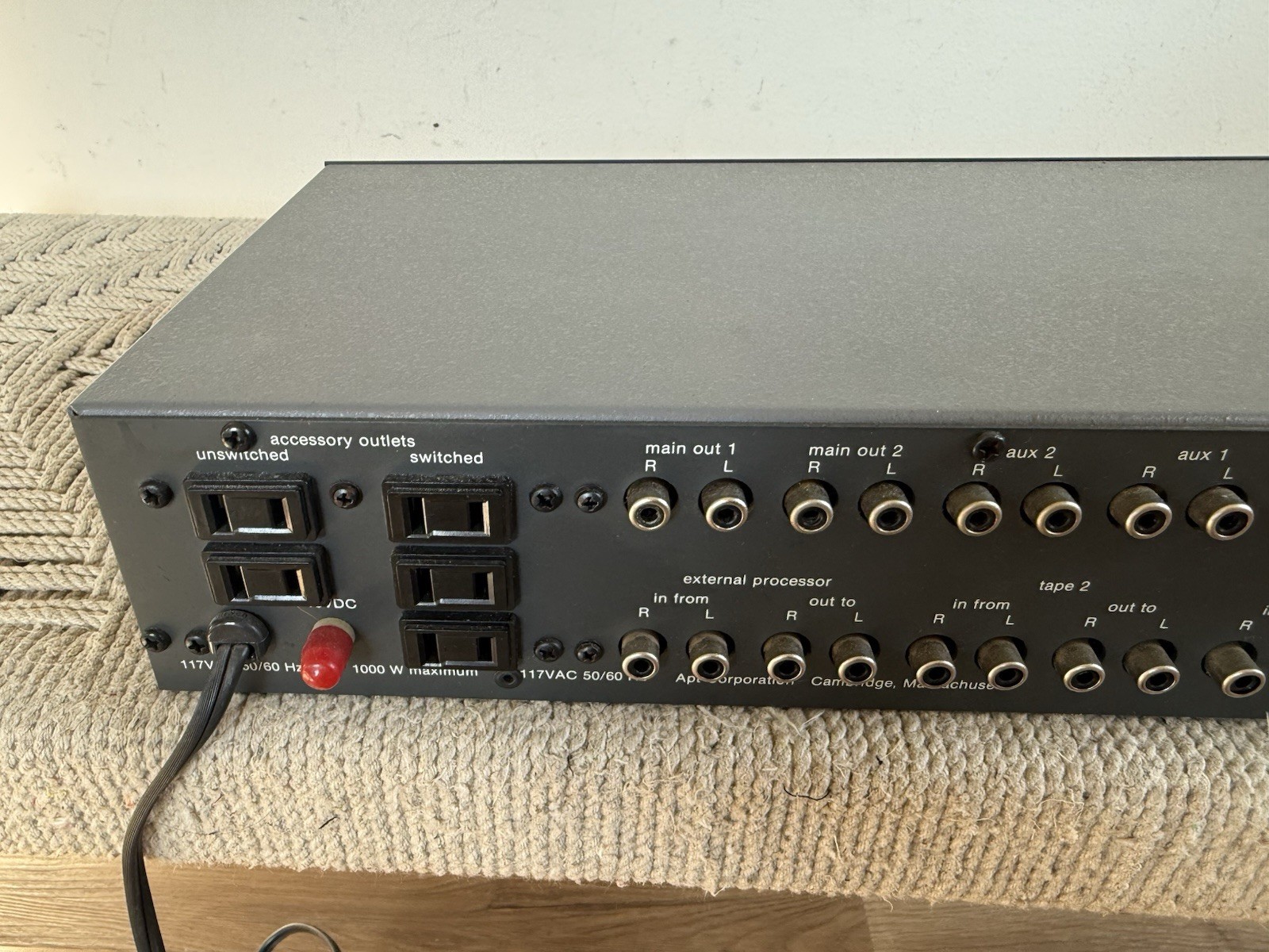 🍊Vintage 1980s Apt Corporation Holman Solid State Preamplifier SOUNDS GOOD!