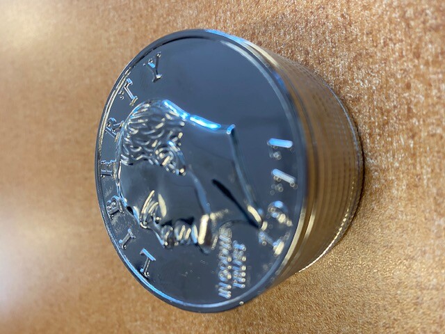 2" 3 Layer Metal Tobacco Crusher Hand Muller Smoke Herbal Large US $ Grinder