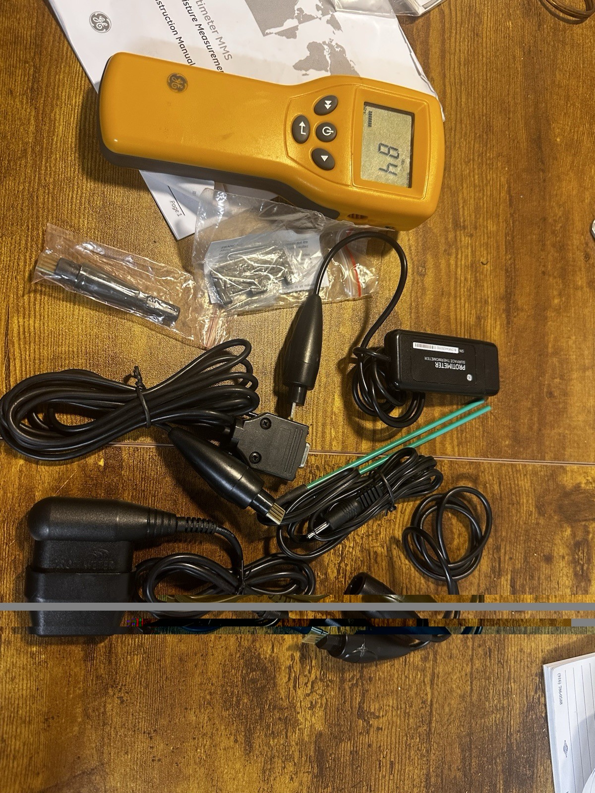 GE Protimeter MMS BLD5800 Moisture Measurement System W/ Cal Check Device, Works