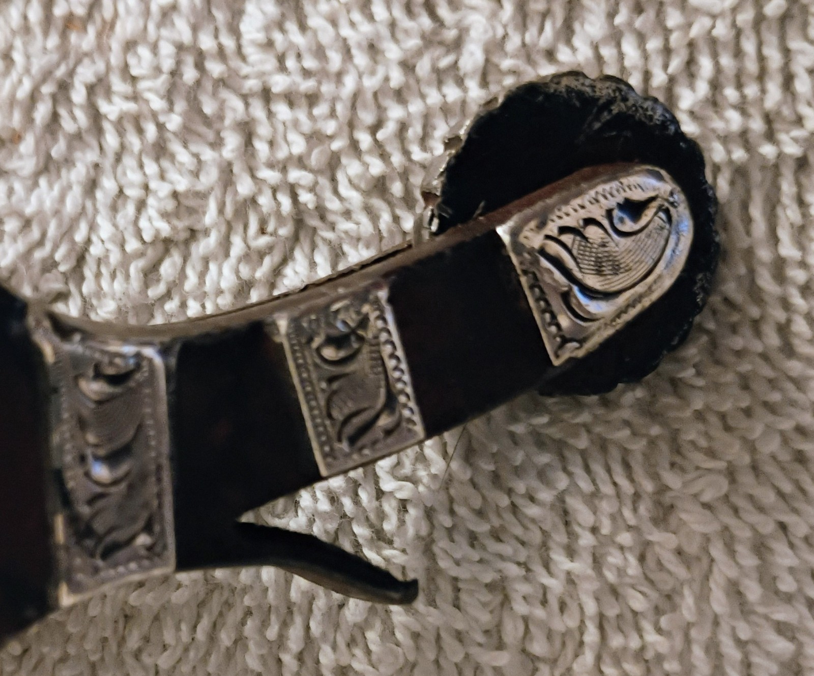 Nice Vintage Kurtis Rudelbach Hand Made Western Spurs Sterling Silver Mounted