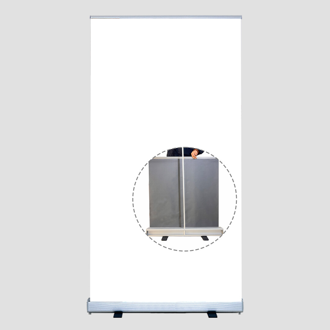 White Large Retractable Backdrop Stand for Video Photographi Streaming