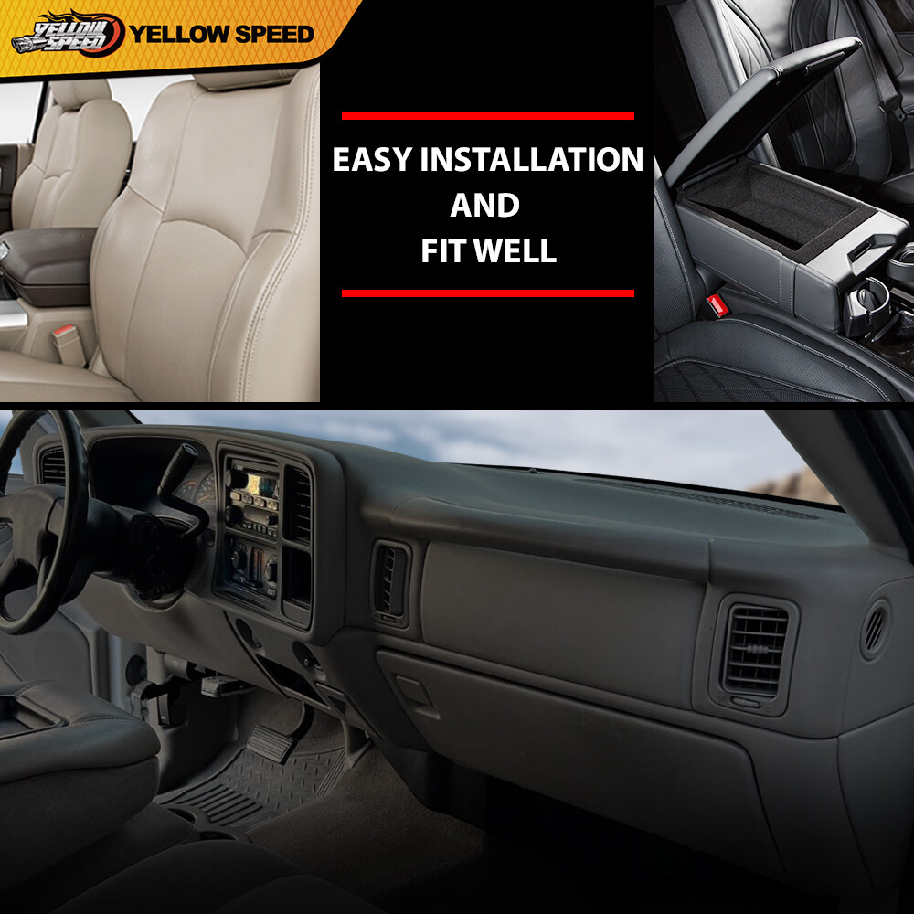 Fits 1999-2006 Chevy Silverado Sierra Molded Dash Cover Cap Board Overlay Gray