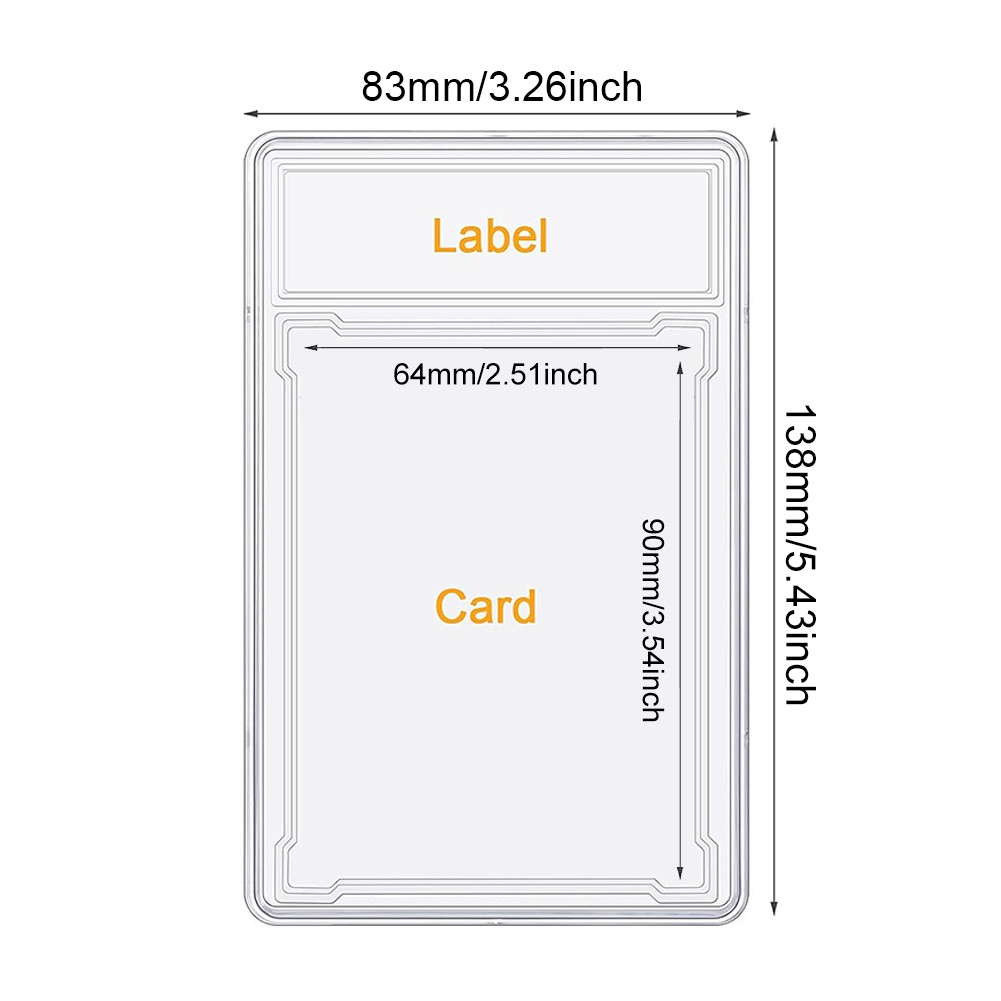 10-50PCS Empty Graded Card Holder Slab for Trading Sports Cards Protector Case