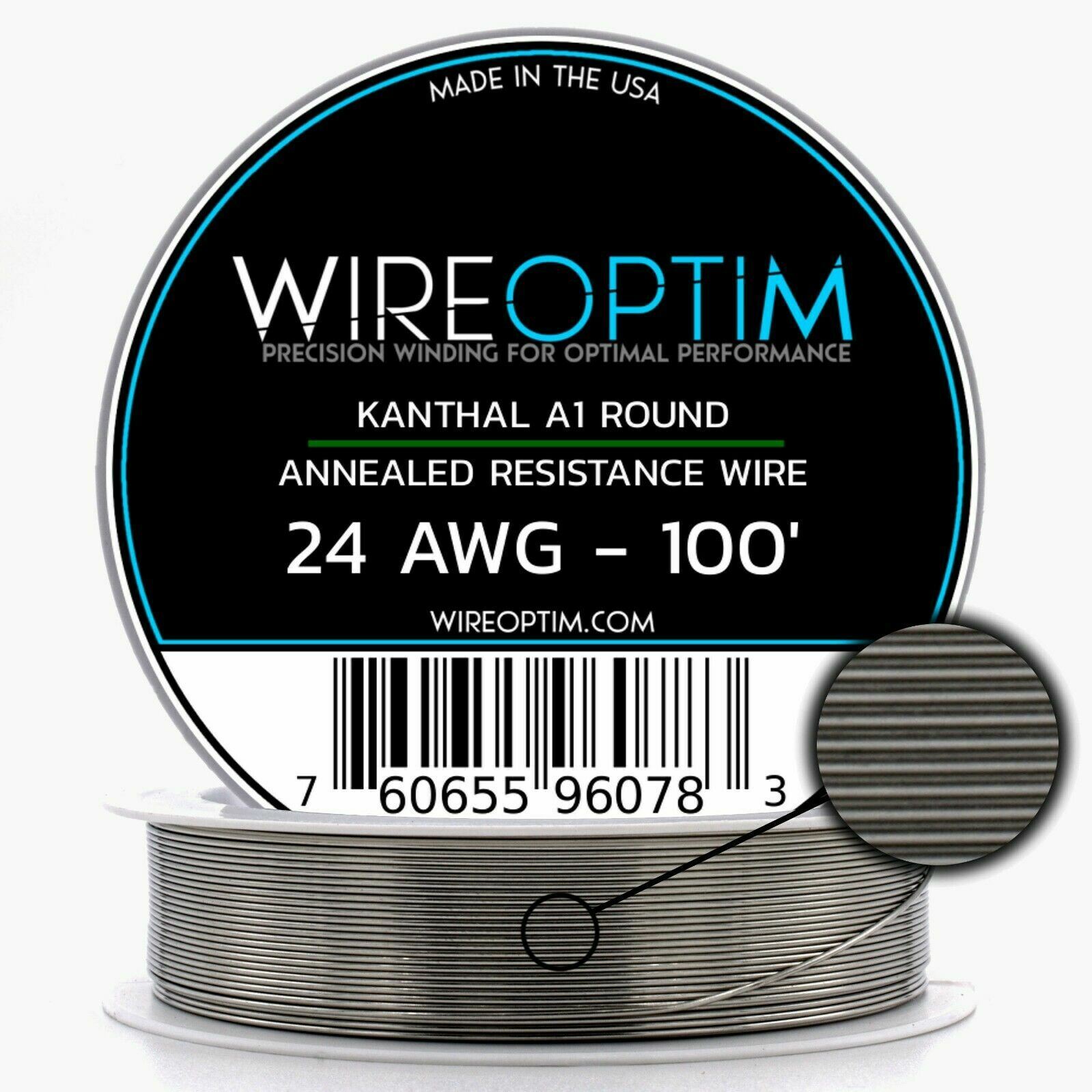 Kanthal A1 16 18 20 21 22 23 24 25 26 27 28 29 30 31 32 34 36 38 40 AWG 25-1000'