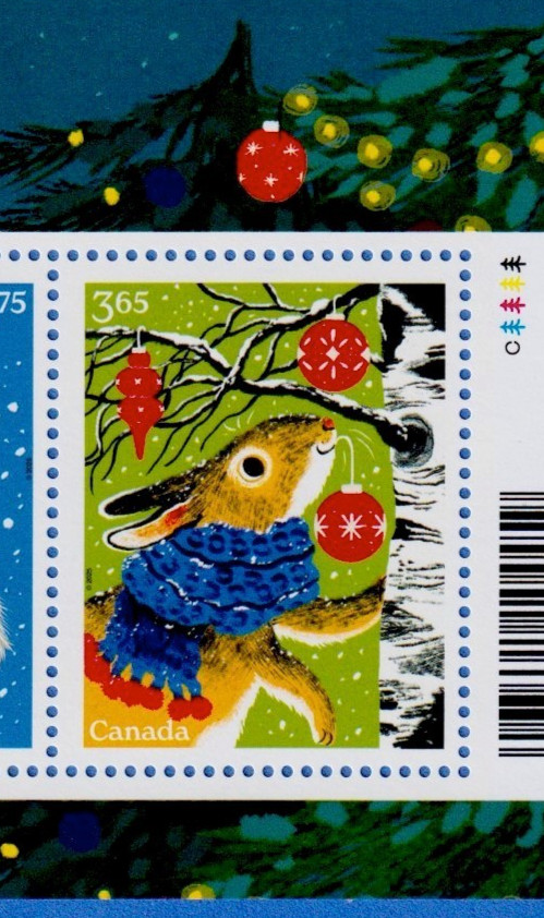Canada Christmas 2025 " Holiday Tinsel Tales " Souvenir Sheet - MNH