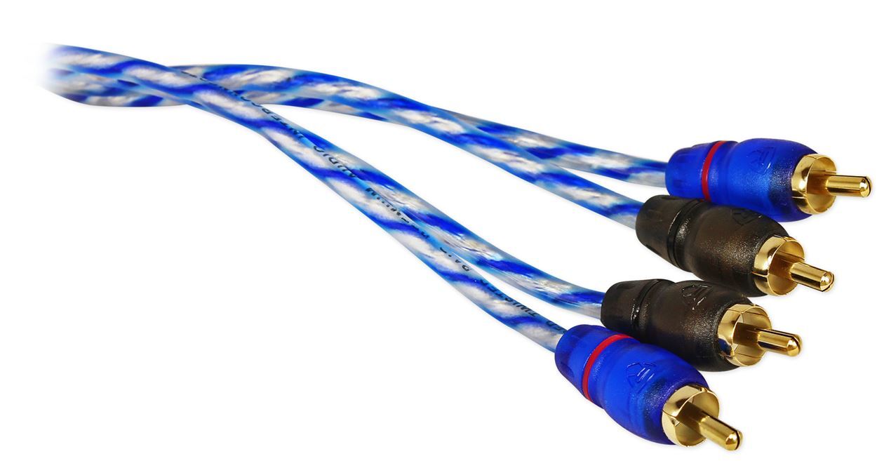 (2) Rockville RTR252 25 Foot 2 Channel Twisted Pair RCA Cables, 100% Copper