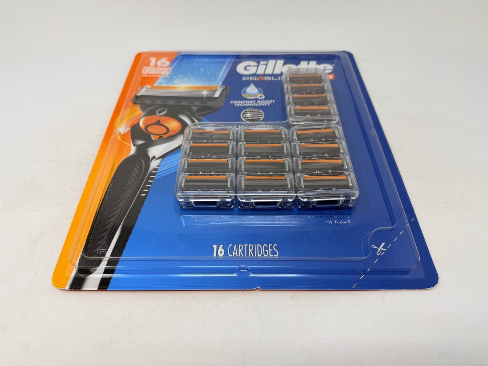New Gillette ProGlide 5 Plus Razor 16 Pack 16 Cartridges 5-Blade Refills