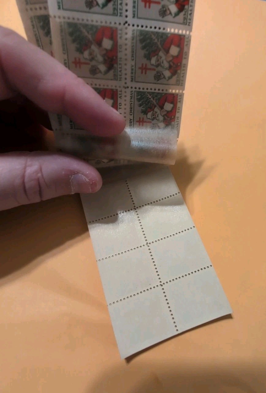 1930 US Christmas TB Seals Entire Booklet Of 200 Stamps Never Touched