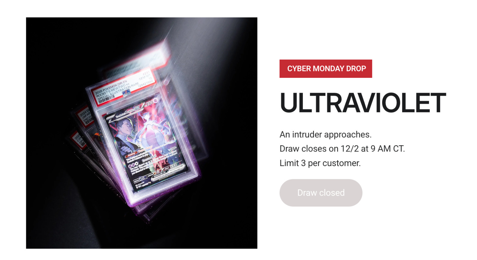 GradedGuard PSA Graded Card Case Guard Protector ULTRAVIOLET Limited Edition