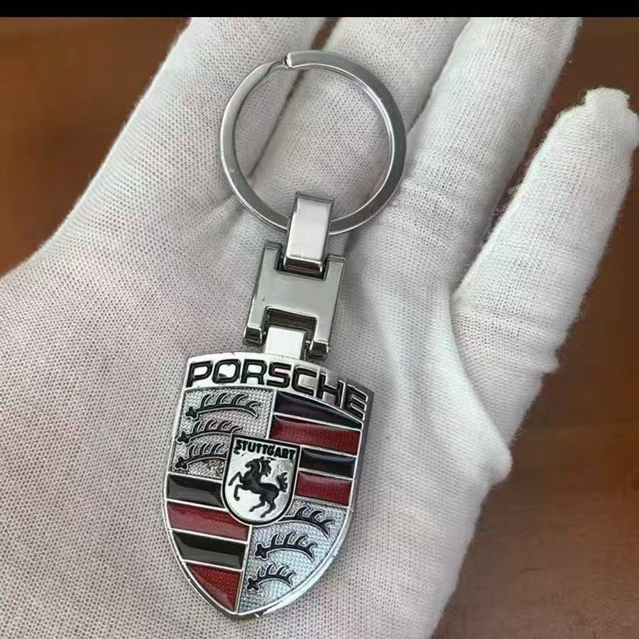 Zinc Alloy Keyring Car Key Chain Metal Key Chain for Porsche