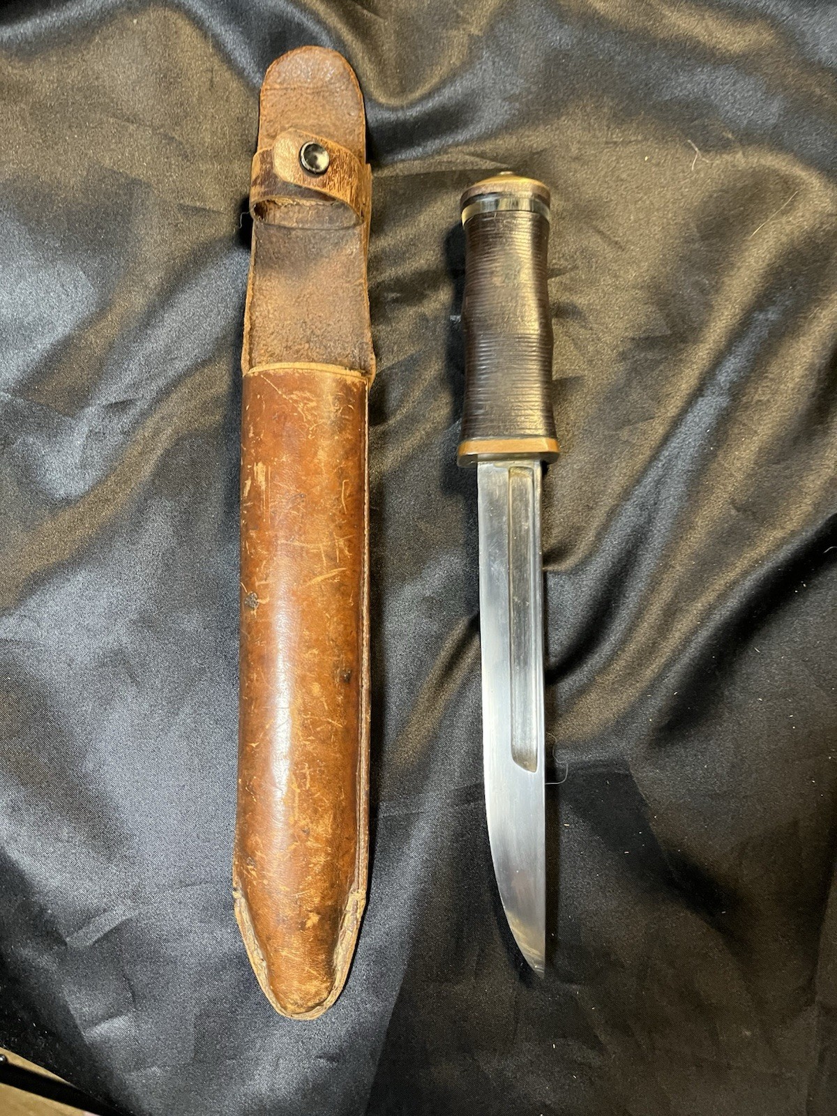 7” WWII THEATER KNIFE MADE FROM ARISAKA BAYONET