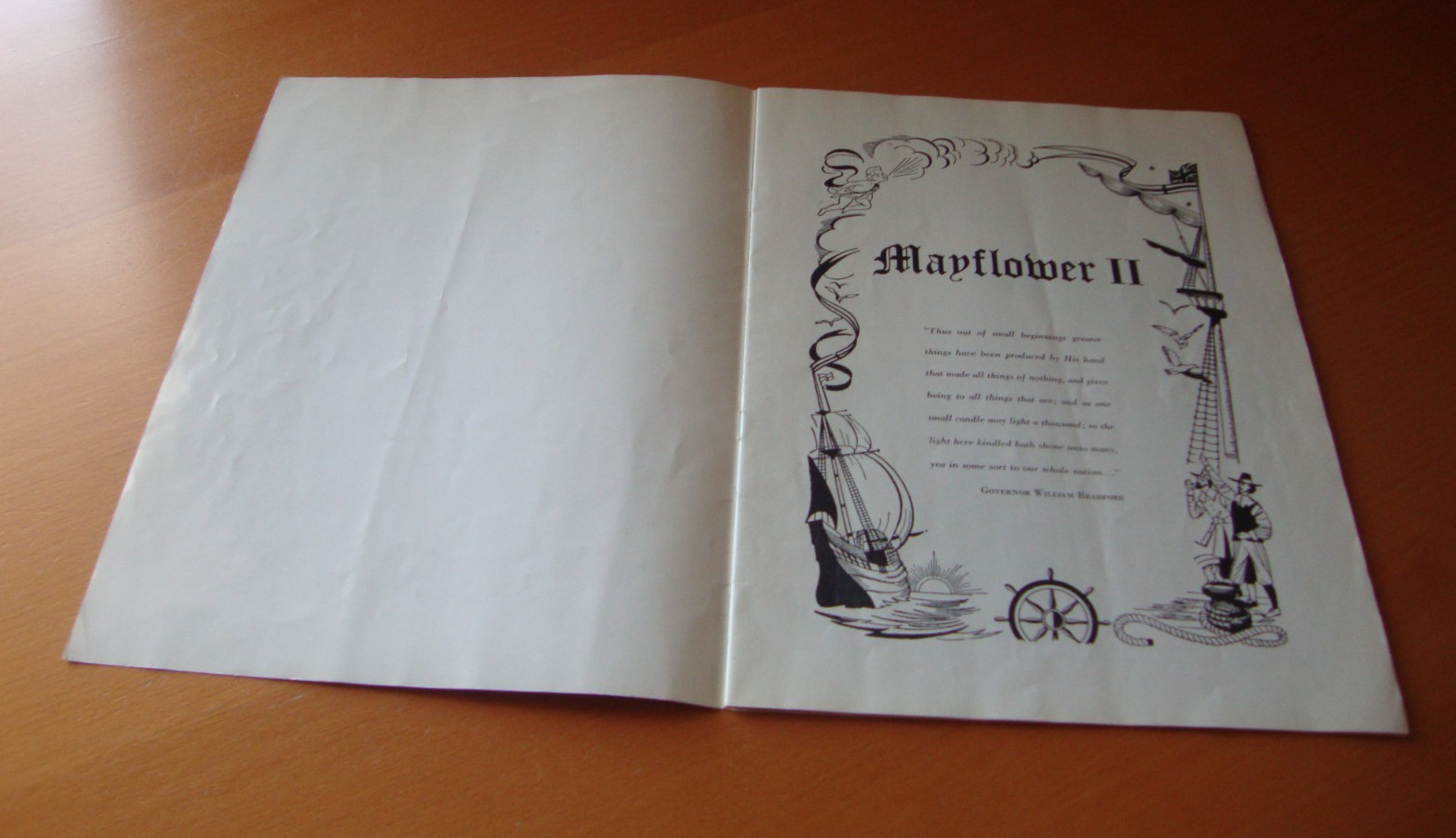 Vintage Mayflower II Official Souvenir Booklet NY Mayflower II Exposition 1957