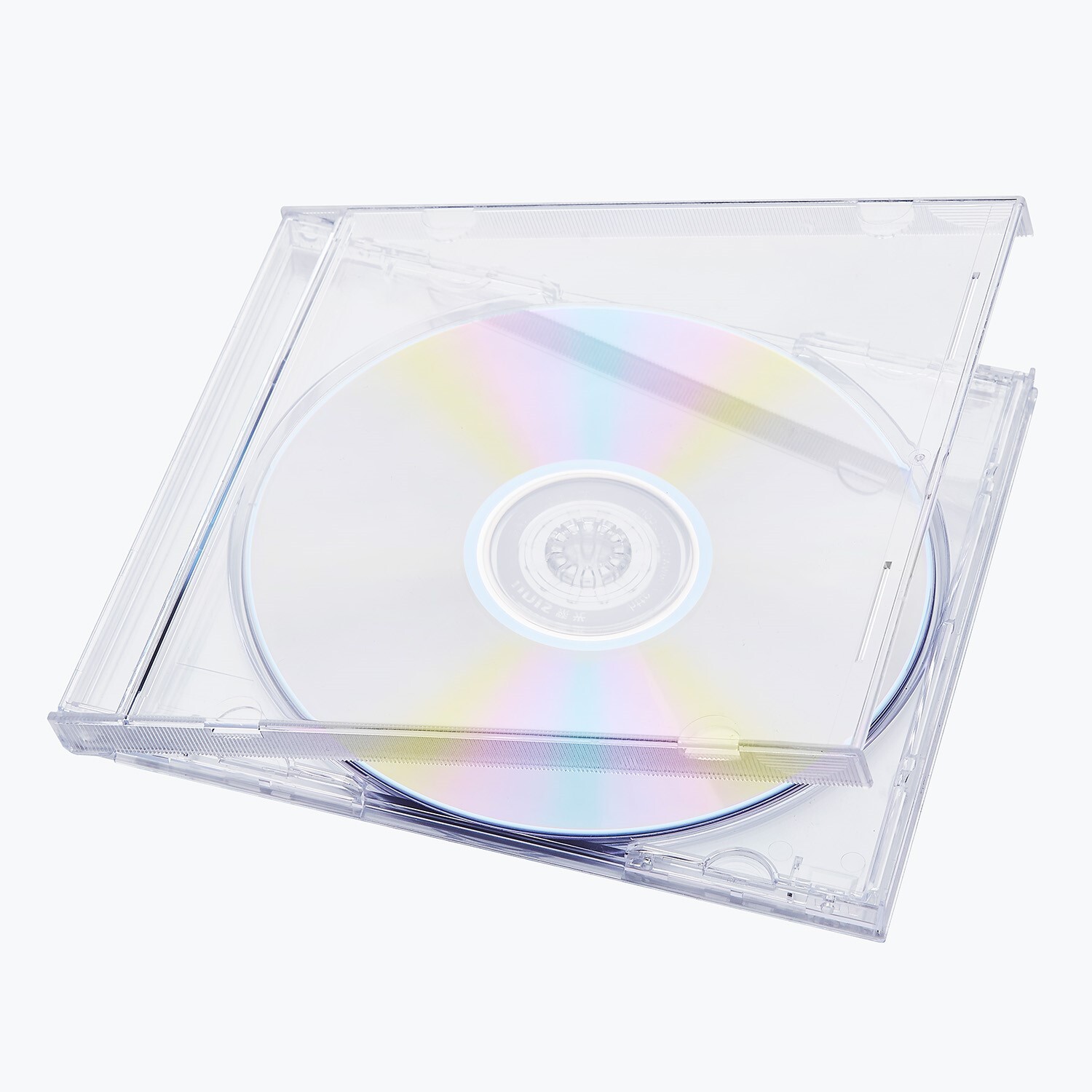 100 pcs 10.4 mm Standard Single Clear CD Jewel Case Assembled Clear Tray