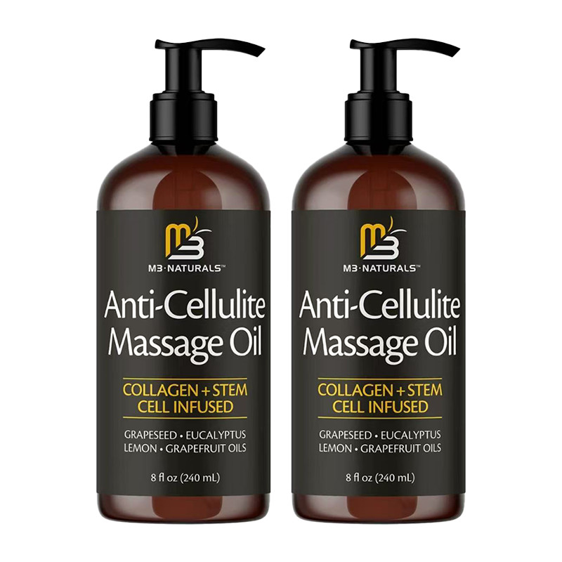 Anti-Cellulite Massage Oil Infused with Collagen & Stem Cells - Skin Tightening