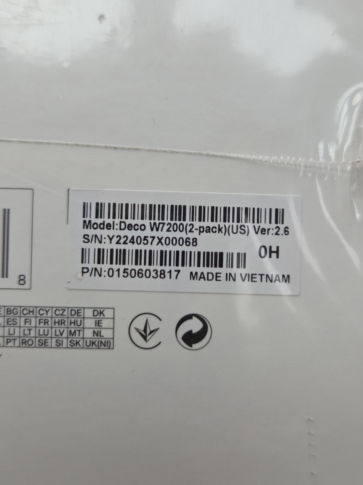 TP-Link Deco W7200 Tri Band Wi-Fi 6 Mesh Router System - (2-pack) NEW SEALED