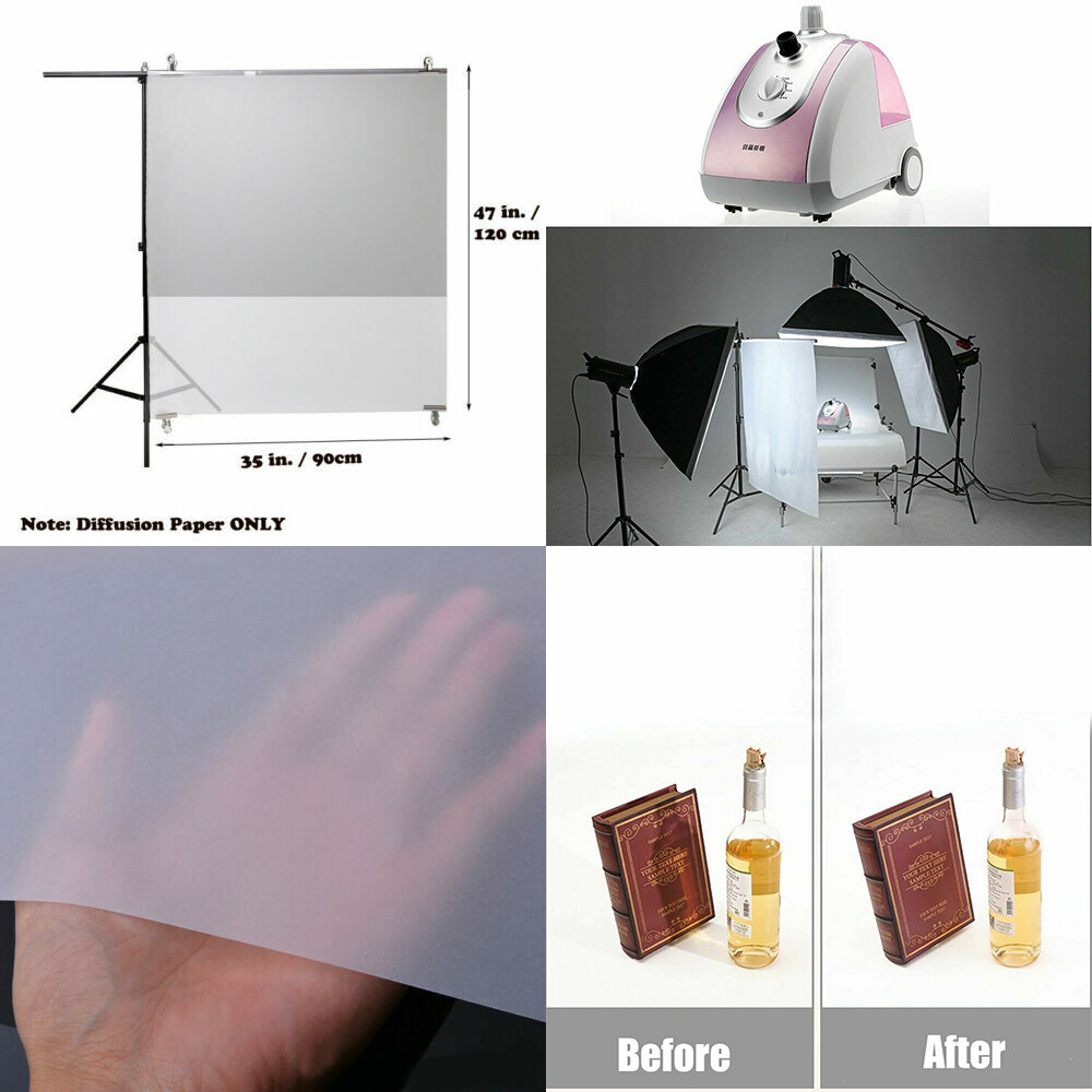 Superior Seamless Photography Diffusion Paper Sheet Camera Flash Diffuser Sheets