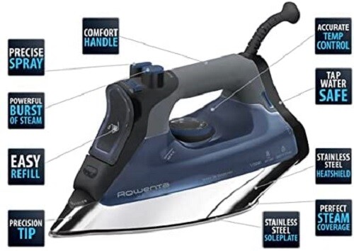 Rowenta DW8081 1750 Watts Professional XL Ultimate Steam Iron. Made In Germany