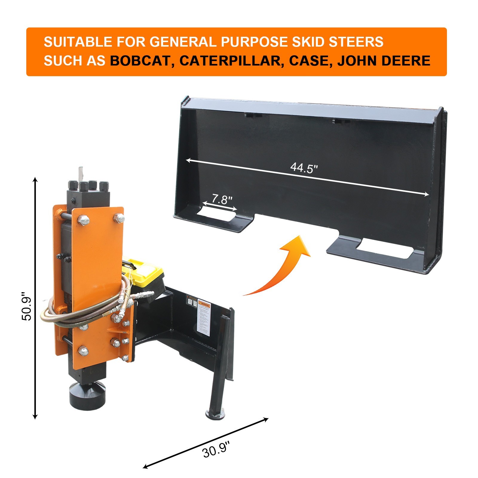 Hydraulic Pile Hammer - 675kg Impact, 420kg Weight, 620-1150 BPM, 21MPa Pressure