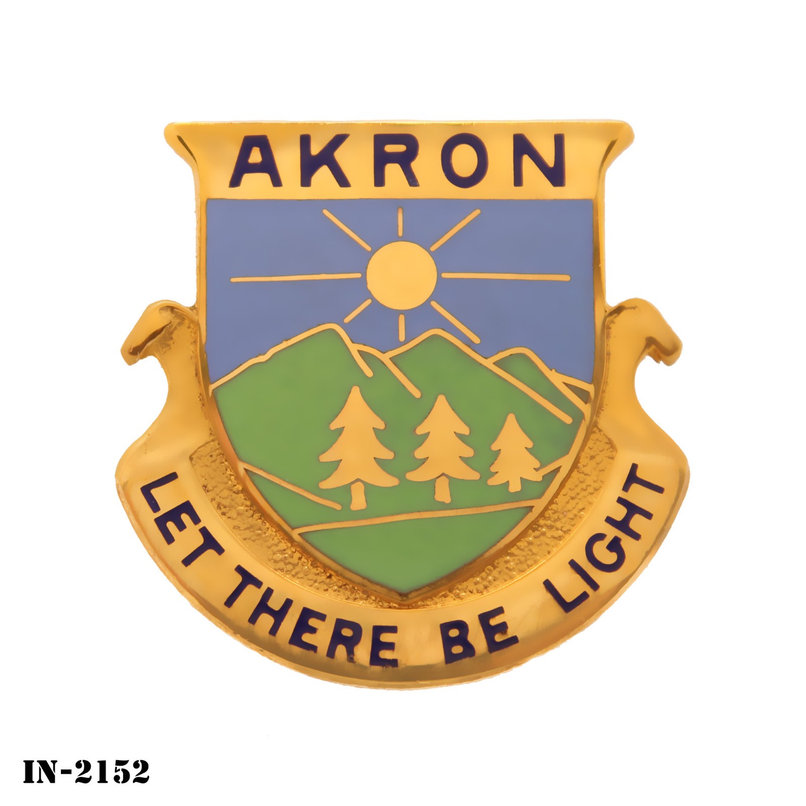 University of Akron ~ US Army ROTC DUI Crest Pin ~ NEW ~ NS Meyer ~ USA