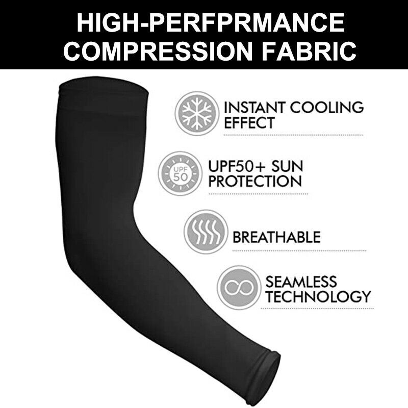 Arm Sleeves UV Sun Protection Sleeves Cooling Ice Silk Arm Sleeve for Women Men