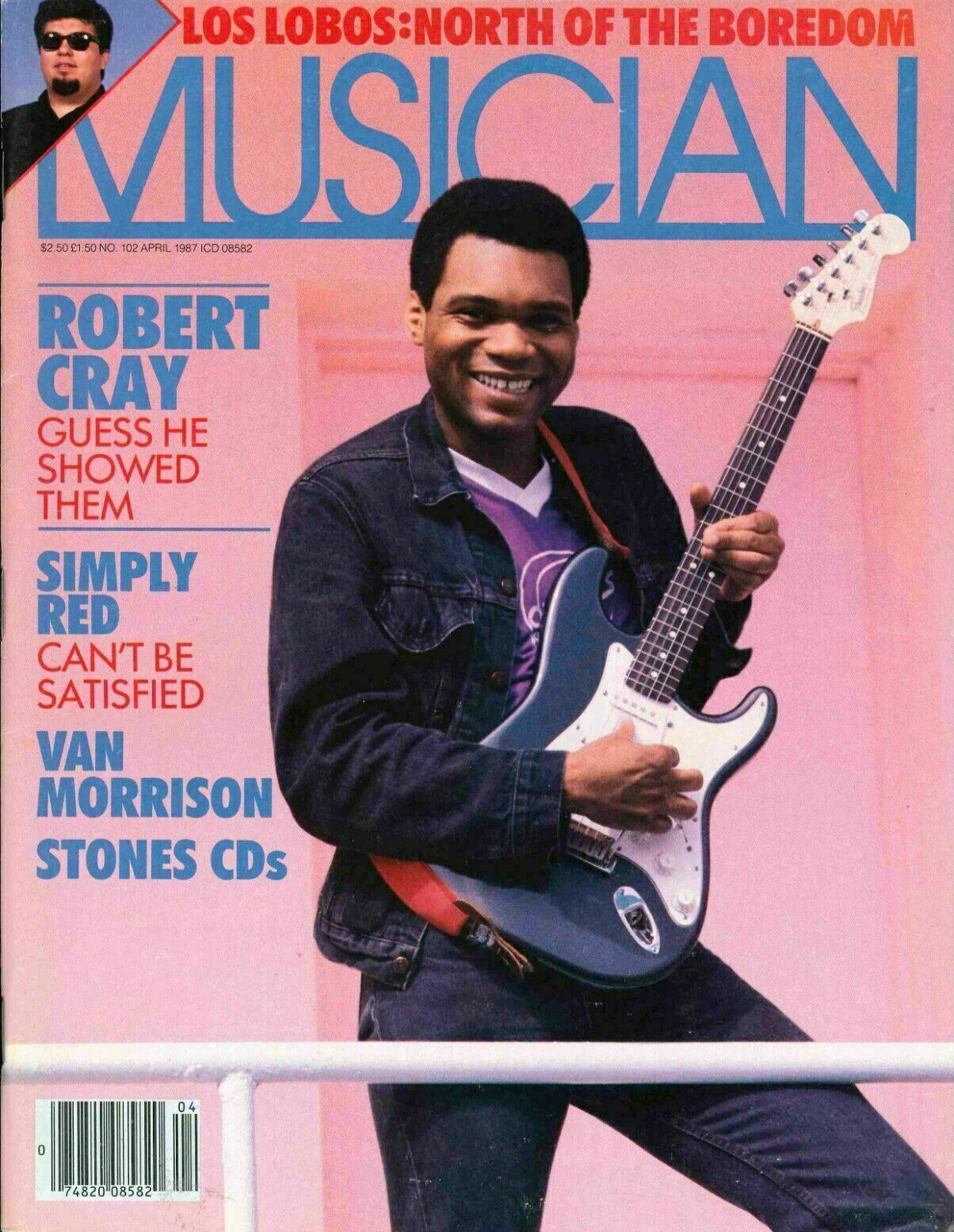 Musician Magazine April 1987 Robert Cray Rolling Stones Los Lobos Van Morrison