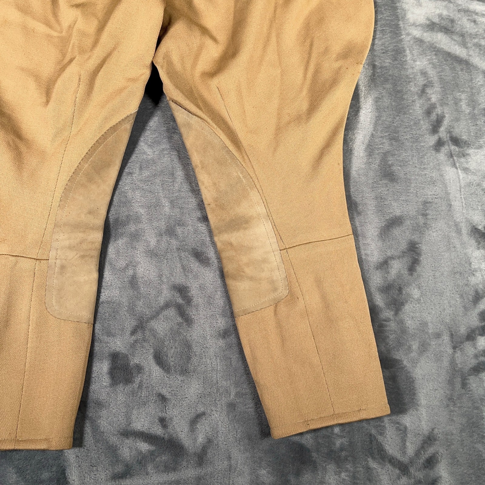 Vintage US Military Cotton Riding Breeches Cavalry Jodhpurs Leather 1910-1930