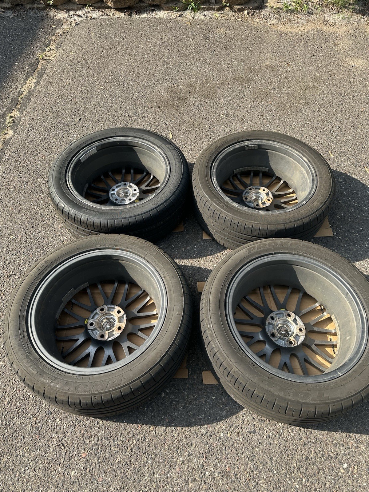 Enkei EKM3, 17x7, +45mm Offset & Toyo Proxes Sport 225/50/ZR17 Tires