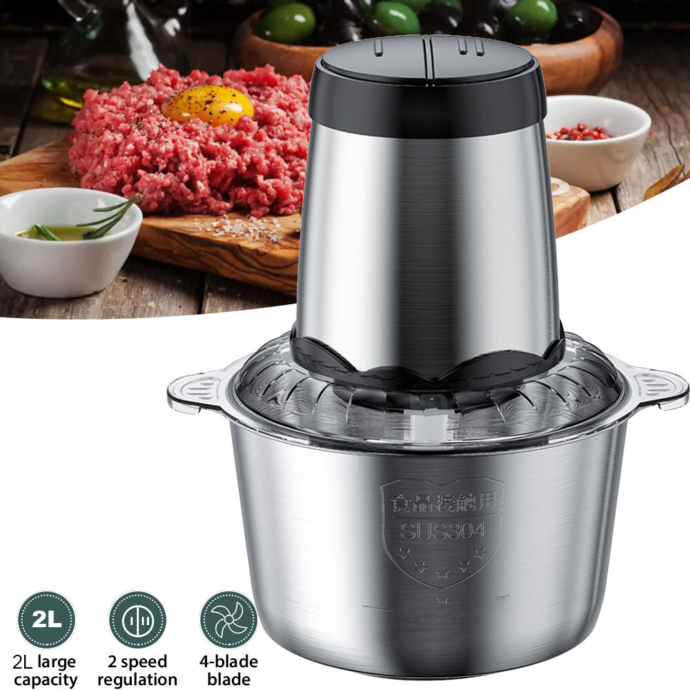 Powerful Electric Food Processor Kitchen Food Chopper Blender Meat Grinder Mixer