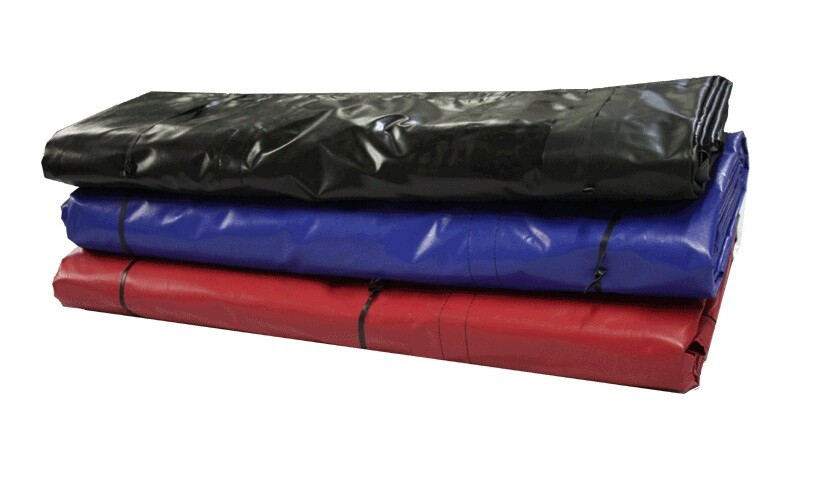 Heavy Duty 18oz Lumber Tarp 20x18 (6' Drop with 6' x 8' Flap) - Black
