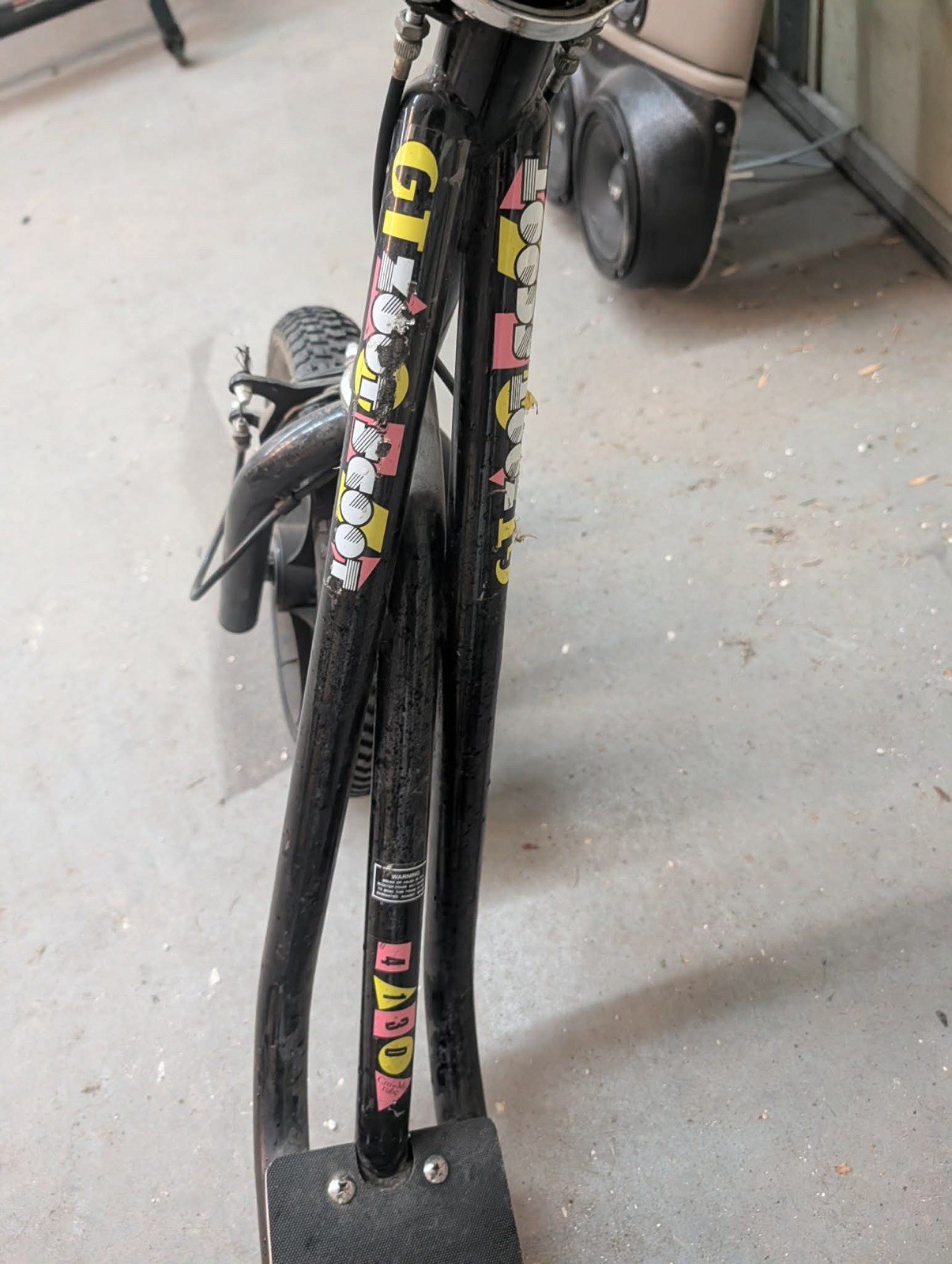 1987 GT Zoot Scoot 4130 Black Old School BMX Scooter All Original