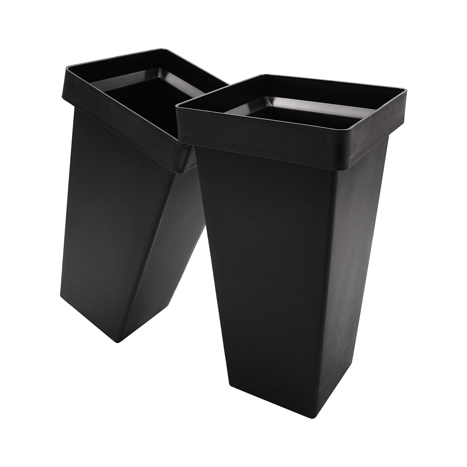 12 Pcs Black Plastic Flower Buckets, Flower Display Buckets, Wedding Flower Disp