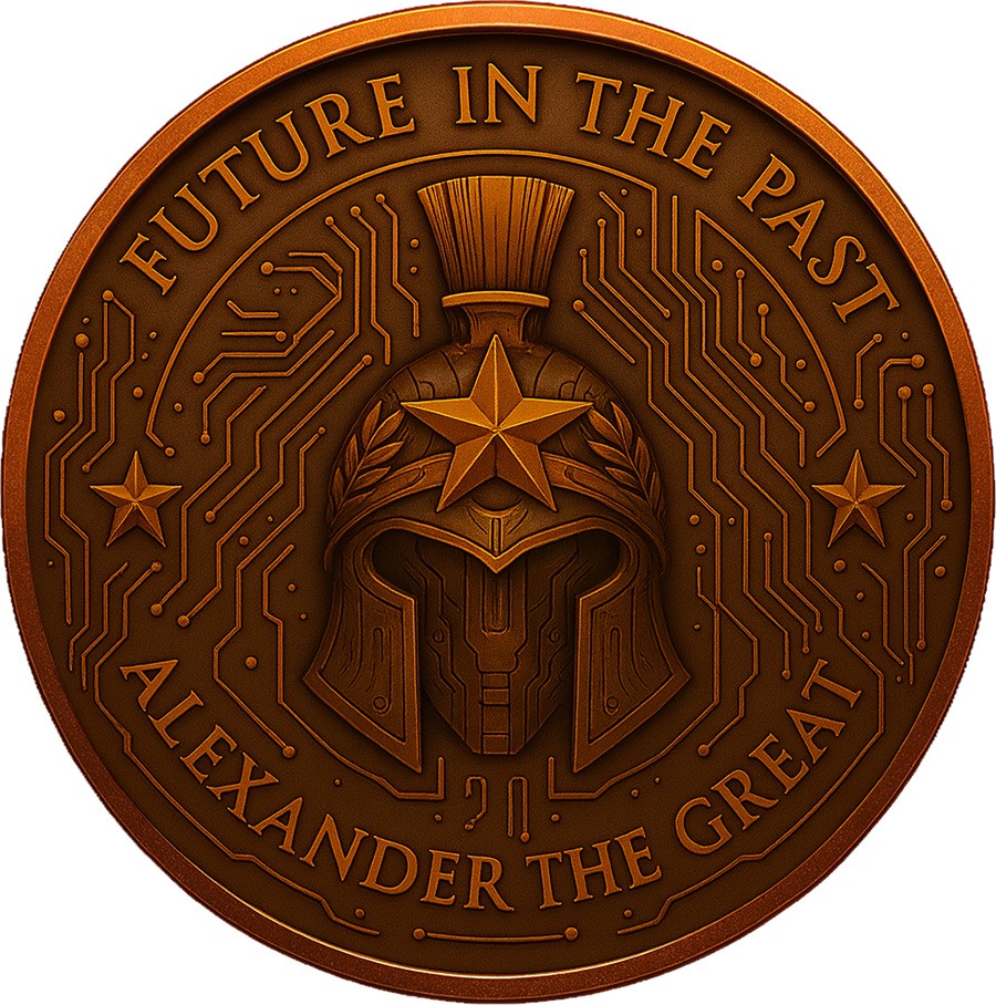 Future in the Past Egypt Alexander the Great 1 oz Copper Medal