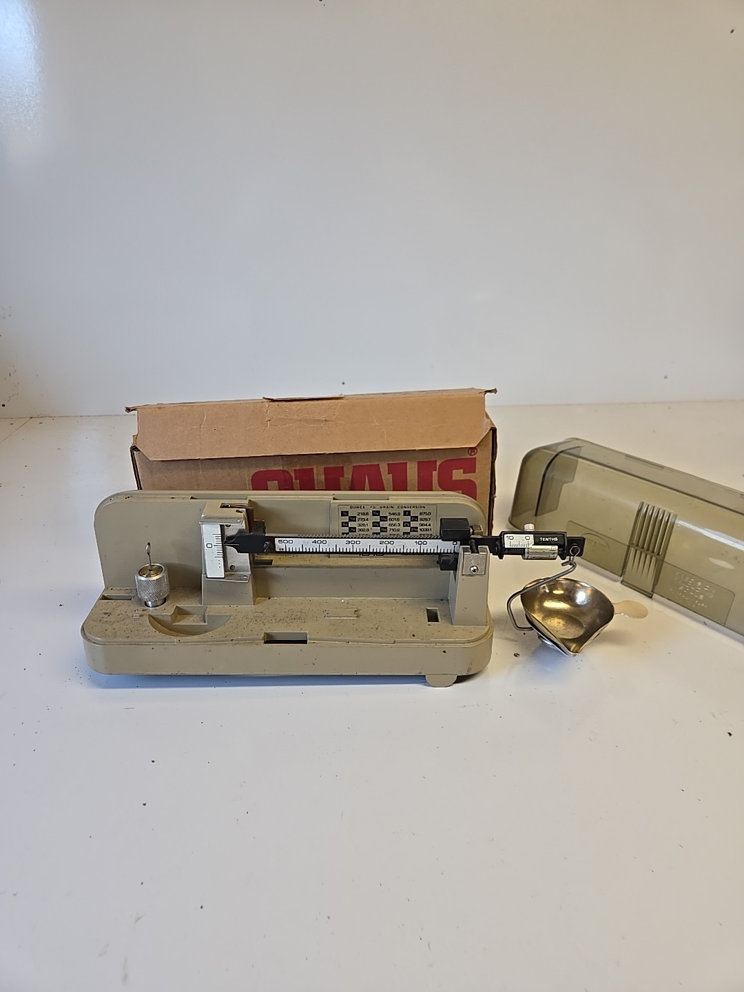 OHAUS Model 10-10 Reloading Balance Beam Scale (In Original Box)