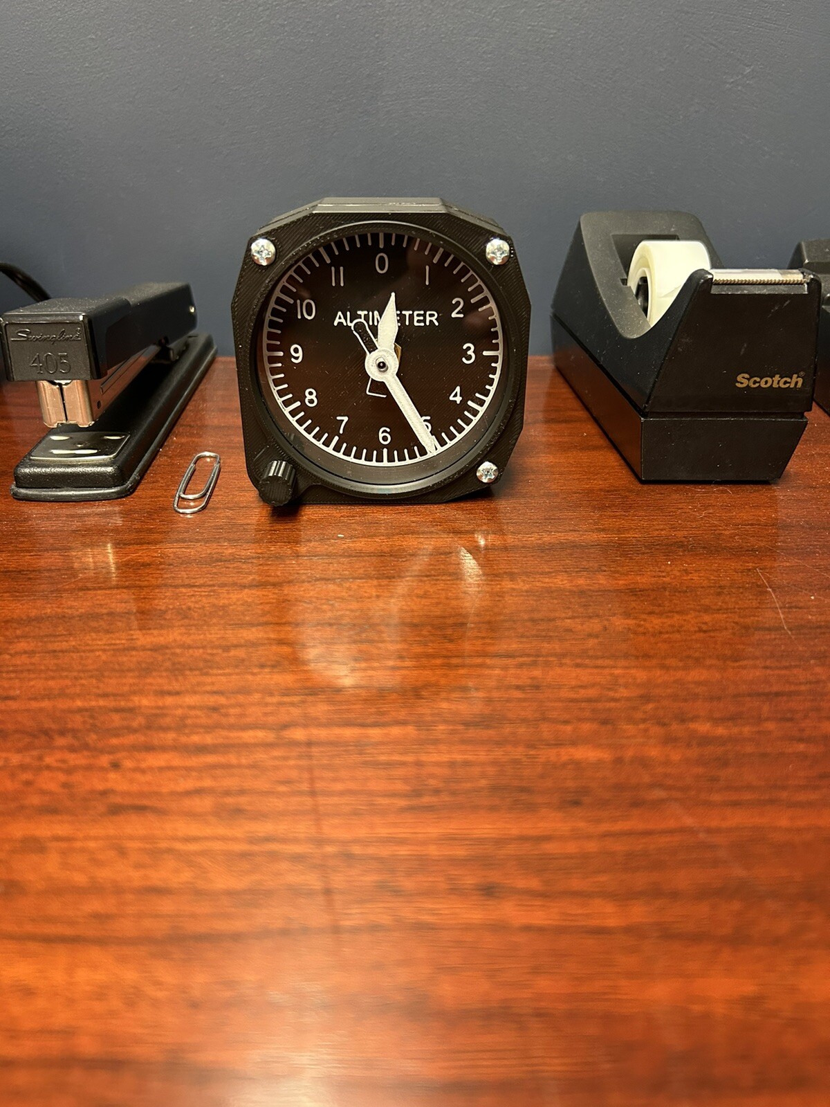 Altimeter style clock, FREE shipping