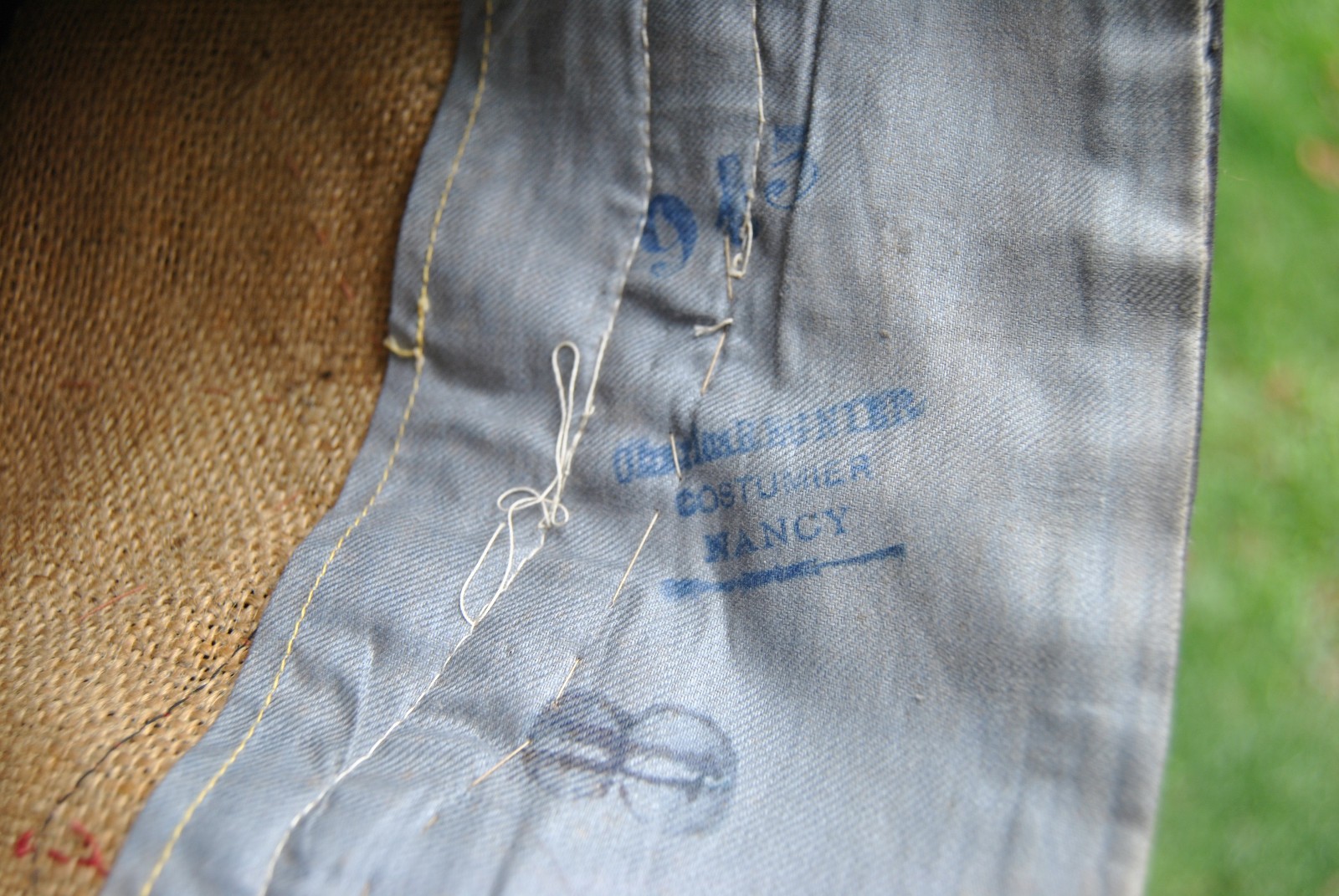 Late 1800s Old French Parisian Theatre Napoleonic Uniform Tunic and Bonnet